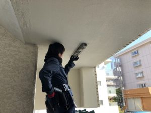 名古屋市天白区の集合住宅にて共用灯のLED化電気工事