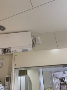 名古屋市南区の社会福祉事業所にて100V専用コンセントの取付電気工事