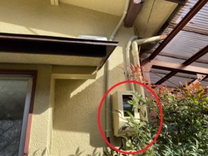 名古屋市中川区の戸建住宅にてアンペア増設電気工事
