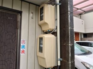 名古屋市東区の戸建住宅にてメーター板の取替電気工事