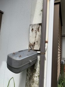 名古屋市南区の戸建住宅にてメーター板及びメーターボックスの取替電気工事