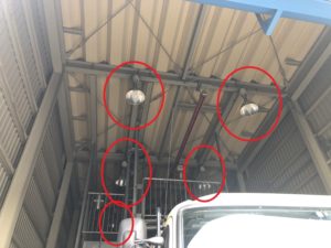 名古屋市港区の倉庫にて漏電調査及び復旧電気工事