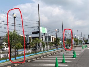 愛知県安城市　街路樹照明をLED照明に取替する電気設備工事　