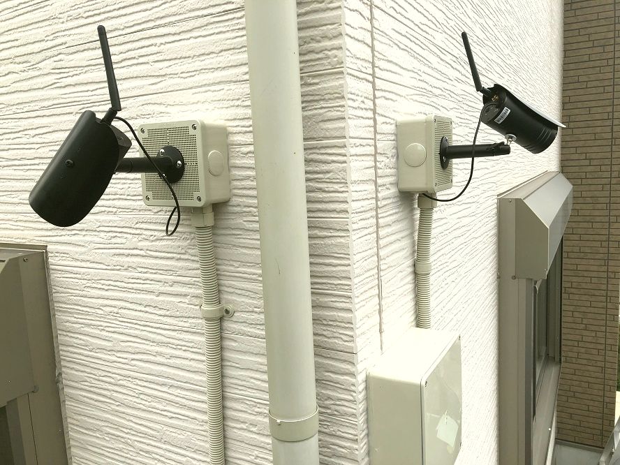 名古屋市緑区防犯カメラ取付の電気設備工事