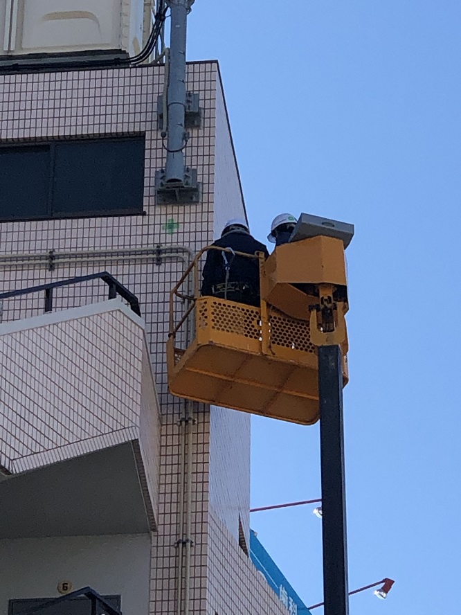 名古屋市東区にてエレベータ用電線改修の電気設備工事